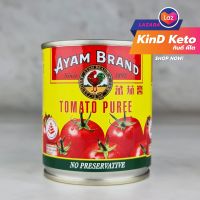 [Keto] อะยัม AYAM มะเขือเทศเข้มข้น Tomato Puree 220g. ทำอาหารคีโต คีโต KinD Keto