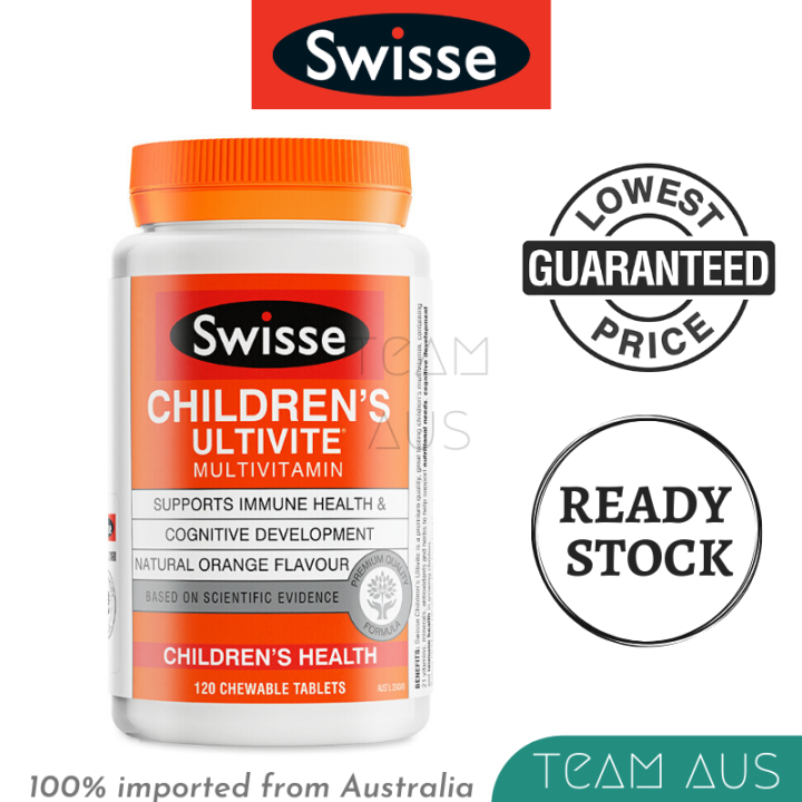 Swisse Children's Ultivite Multivitamin (120 Chewable Tables) Lazada