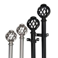 【LZ】۞  Cortina Retro Pólo Decorativo Rod Finials Cabeças Fits 25mm Rod 1 Pc