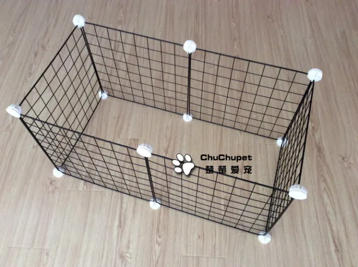 8 Panels Small Animal Fence Metal Wire Yard Foldable Pet Playpen Rabbit