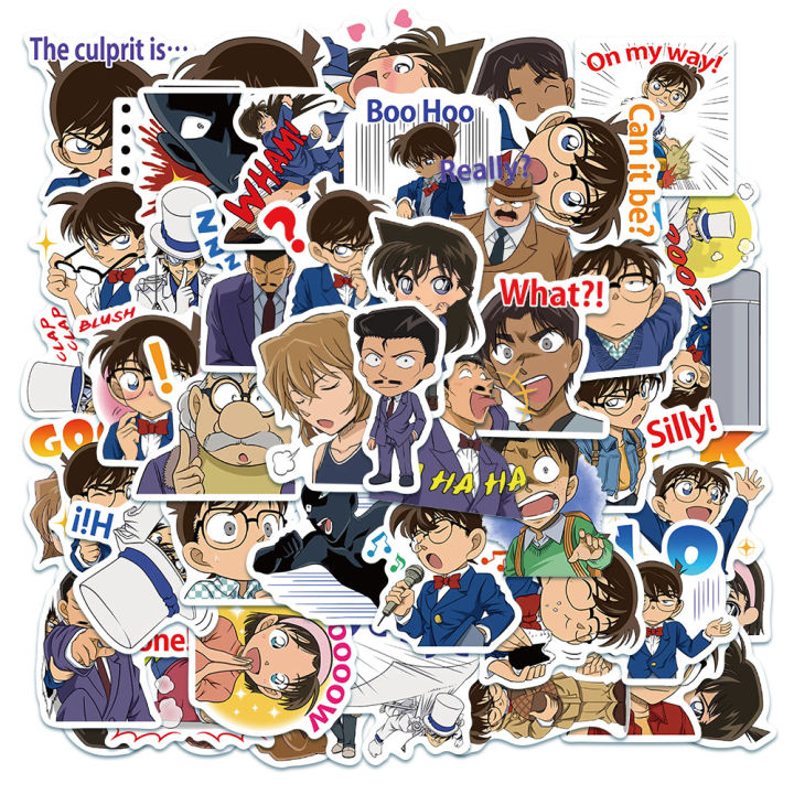 conan-sticker-ยอดนักสืบจิ๋วโคนัน-โคนัน-สติ๊กเกอร์-50-ชิ้น-สติ๊กเกอร์ตกแต่ง-ของเล่นถูกๆ-ของเล่น-ของขวัญ-ของสะสม-ของเล่นเด็ก