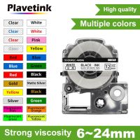 Plavetink 12mm Label for Epson Tape SS12KW SK12P SK12D SK12Y SK12G KingJim Compatible for Epson LabelWork LW-300 400 Label Maker Stickers Labels
