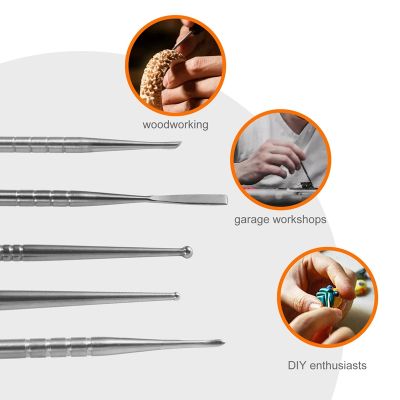 10Pcs Stainless Steel Clay Sculpture Engrave Tools for Modeling Carving Crafts Ceramic Sculpting Tools