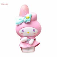 SHINNIY โมเดลสะสมของตกแต่งเดสก์ท็อปลายน่ารัก Kids Toys Cinnamoroll หุ่นแอคชั่นกล่องทึบของเล่นหุ่นของเล่นของเล่นโมเดลทำนองของฉัน