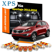 Xps โคมไฟ9ชิ้นสำหรับ Kia Sportage 2011 2012 2013 2014 2015 2016 LED แผนที่ภายในโดมทรังก์สำหรับอ่านชุดไฟป้ายทะเบียนรถ