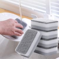 5pcs Creative Scouring Pad Dish Washing Sponges Kitchen Cleaning Soft Kitchen Tools 【BYUE】