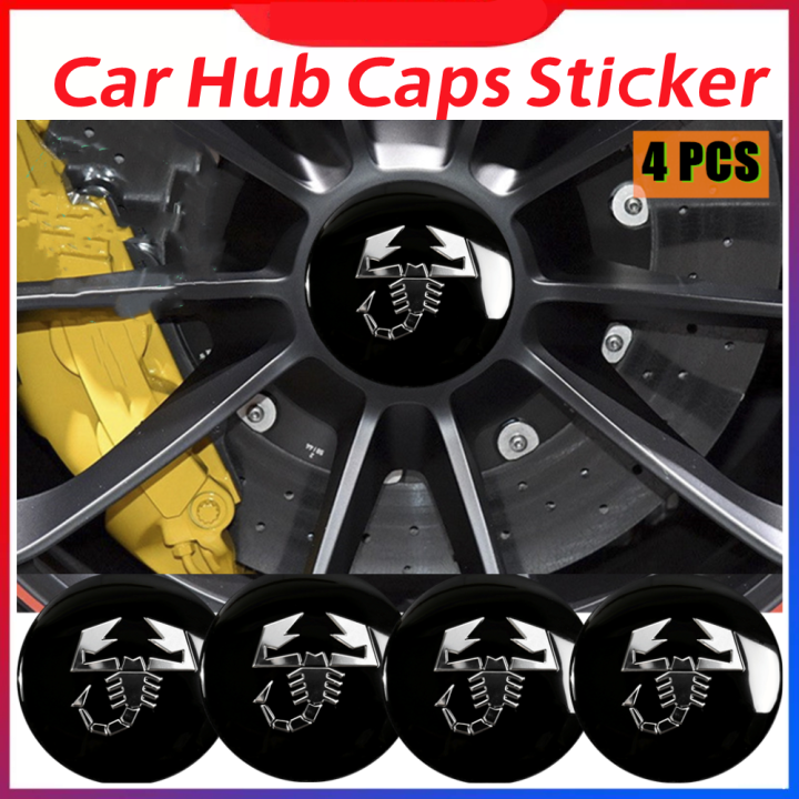 4Pcs/Set Car Hub Caps Sticker High Quality 56mm Aluminum Badge Emblems ...