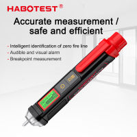 HABOTEST HT103 เครื่องตรวจจับแบบ ที่ทดสอบแรงดันไฟฟ้ากระแสสลับ12 ~ 1000V แบบไม่ใช้แรงดันไฟฟ้าสัมผัสความไวสูงสลับปากกาทดสอบเครื่องตรวจจับสายปากกาทดสอบปากกาทดสอบดิจิตอล