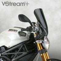 VStream+® Sport Windscreen for Ducati® Monster 696/796 วินชีลด์ สีDark tint  ขนาดต่ำ Short size ของแท้จากอเมริกา 100% Nationalcycle  Ztechnik MADE IN USA