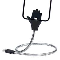 ♦○ Palm Cell Phone Holder Cell Phone Shape Shift Supporting Stand Hands Free Type C Data Cable For Smartphones Cute Smart Phone