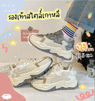 thingshop น่ารักมากกก? ใหม่ล่าสุด รองเท้าผ้าใบ สไตล์เกาหลี ขาเรียวยาว รองเท้าผ้าใบผู้หญิง  เสริมส้น 5 ซม.