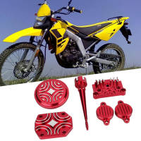 อลูมิเนียมเครื่องยนต์แต่งตัวฝาครอบชุดชิ้นส่วนเหมาะสำหรับ Lifan 110cc 125cc Pit Dirt Bike สีแดง