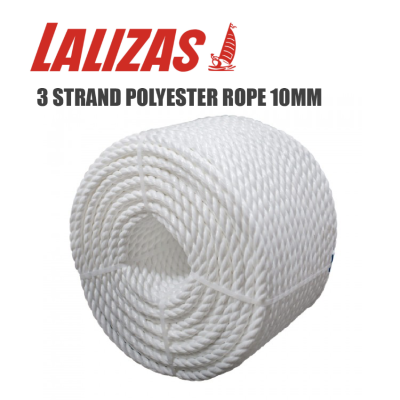 เชือกเรือ ไนลอน 3 เกลียว 3 STRAND POLYESTER ROPE 10MM x 100 meters