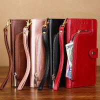 【Enjoy electronic】 Zipper Wallet Case For Samsung Galaxy A53 A80 A71 A51 A20 A30 A40 A50 A60 A70S A22 A32 A42 A52 5G Flip Cover Leather Phone Case