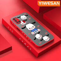 YIWESAN เคส A21s ลายการ์ตูนน่ารักสำหรับปลอกสำหรับ Samsung กาแล็คซี่,เคสขอบสี่เหลี่ยมนิ่มเคสกันกระแทกเคสโทรศัพท์แบบแข็งเคสป้องกันกล้องฝาปิดเลนส์เต็มตัว