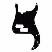 WK-Brand new black/white bass guard plate anti-scratch plate with truss rod notch type suitable for 13-hole PB bass 4-string