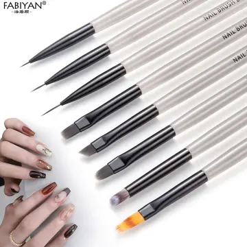 24PCS Nail Art Brushes Acrylic Nail Brush Set for Acrylic Application, UV  Gel Nail Polish Brush Nail Art Painting Brush Dotting Tool Nail Dust  Remover