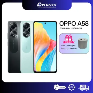 OPPO A58 6GB+128GB Global Ver. Dual SIM Unlocked Android Mobile Phone -  BLACK