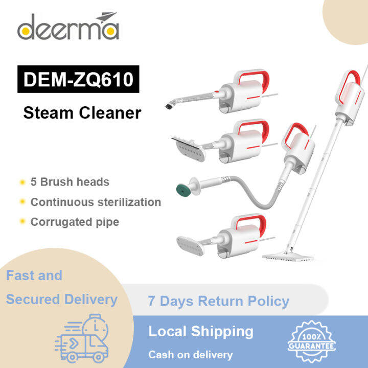 Deerma ZQ610 Multifunctional Handheld Steam Cleaner Anti-Dry Design ...