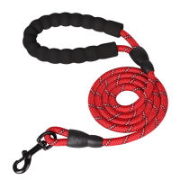 Pet Leash Powerful Reflective Light Rope Dog Leash Safety Padded Handle Heavy Duty Training Durable Nylon Rope Leash