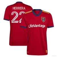 2022 MLS Herrera Real SaltLake Red Jersey Sports Short Sleeve T-shirt Large