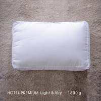 SB Design Square Lucky หมอนขนห่านเทียม รุ่น Hotel Premium หมอนโรงแรมความนุ่มระดับห้าดาว Light Airy ขนาด 1600 g. (38x60x12ซม)