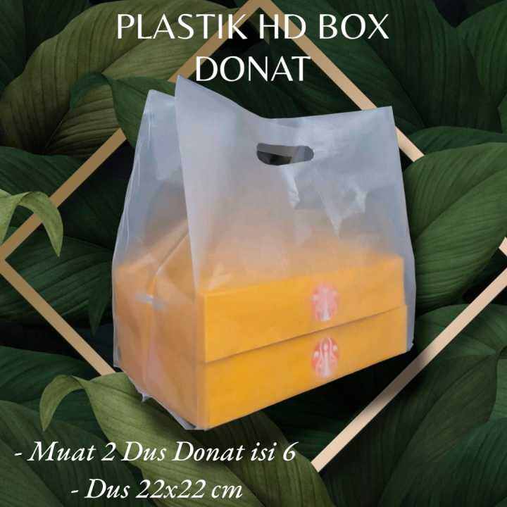 Kantong Plastik Hd Box Donat Isi 6 30x45 Cm Isi 25 Lembar Plastik Dus