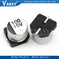 10PCS Electrolytic capacitor 10v100uf 6.3x5.4mm SMD aluminum electrolytic capacitor 100uf 10v