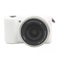 CILICONE CASE SONY A5000/5100 WHITE เคสกันกระเเทก (0887)