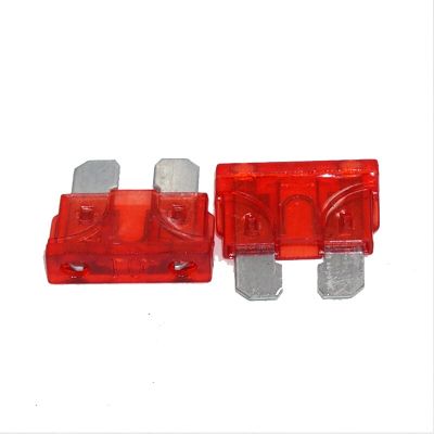 100pcs 10 Amp Auto Car Truck Standard Blade Fuse 10A 32V Fast Acting ATC Blade Fuse Car Boat Truck SUV Automotive Replacement Fuses Accessories