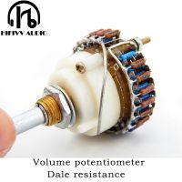 【CW】 1.0 Channel mono Volume potentiometer 10K/50K/100K/250K Dale 23 Step Attenuator for amplifier Better than alps