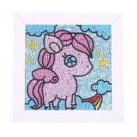 Special Shaped Diamond Painting Pony DIY 5D Full Drill Cross Stitch Kits Crystal Rhinestone Arts Home Decor with Frame