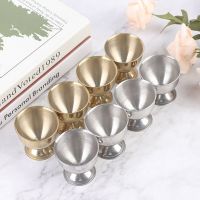 ；‘。、’ Stainless Steel Boiled Egg Cups Stand Rack Eggs Holder Egg Holder Cooking Tool