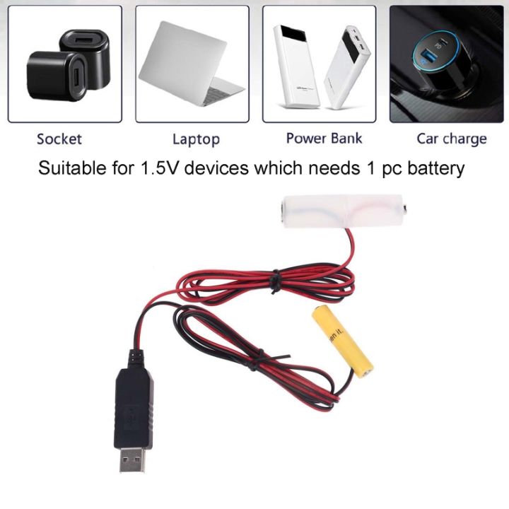 usb-powered-แปลงเป็น1-5v-dual-ถ่านเอเอเอเอเอ-eliminator-สามารถเปลี่ยน1pc-lr6-aa-lr03แบตเตอรี่-aaa-กำจัดสาย