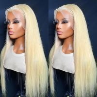 【LZ】♕☞ﺴ  Rosabeauty 40 Inch 13x4 Straight 613 Hd Honey Blonde Lace Front Human Hair Wigs Brazilian 13x6 Color Lace Frontal Wigs For Women