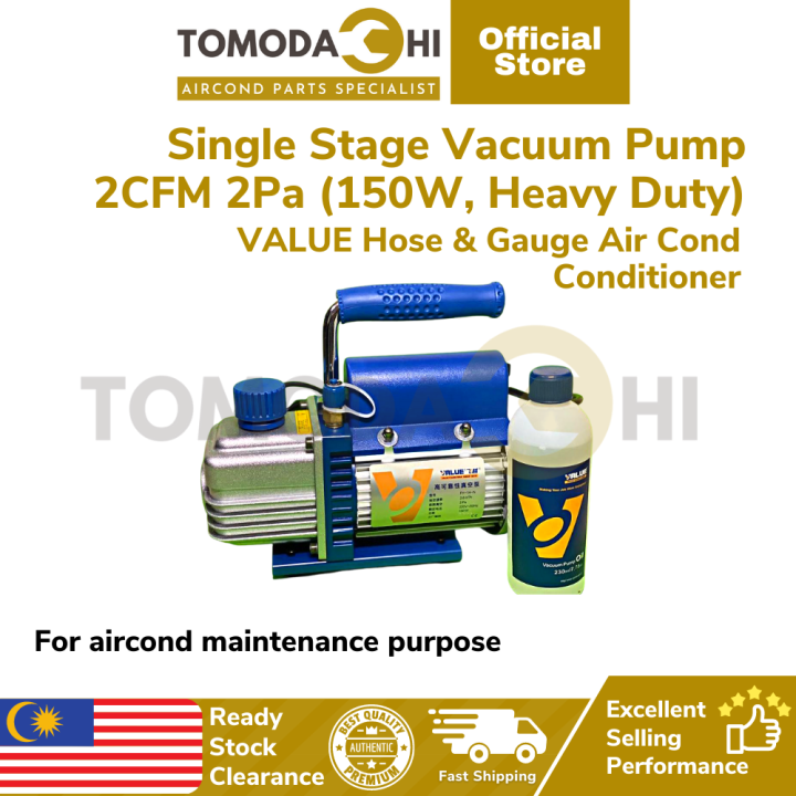 TOMODACHI 🔥READY STOCK🔥 VALUE AirCond Single Stage Vacuum Pump 2CFM