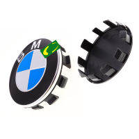 【cw】 Suitable for Blue and White Wheel Hub Cover Plastic Center Cover Black Background Car Logo Tire Cover Black and White All Black 56MM 【hot】