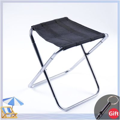 Outdoor Aluminium Alloy Portable Folding Picnic Camping Stool MIni Storage Fishing Chair Ultralight Furniture Fishing Chairs