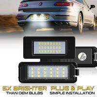 LED License Plate Light Number Lamps For VW Passat Multivan Arteon Bora Fox Eos T Roc Lupo Phaeton T Cross Transporter Teramont