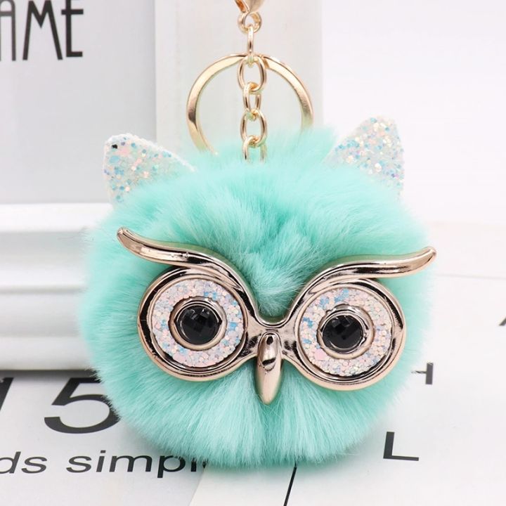 multicolor-owl-plush-keychain-imitation-rabbit-fur-ball-bag-pendant-fur-car-pendant-lady-shoulder-bag-owl-pendant-key-ring