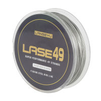 【cw】LANSEYU 50M Fishing stainless steel wire Fishing lines 44LB-70LB 49 strands soft wire line Cover with plastic Waterproof Coating ！