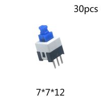 สวิตช์ปุ่มกดแบบจุ่ม3พินขนาด7*7*12มม. 30ชิ้น/ล็อตสวิตช์มัลติมิเตอร์แบบ DPDT 7X7x12