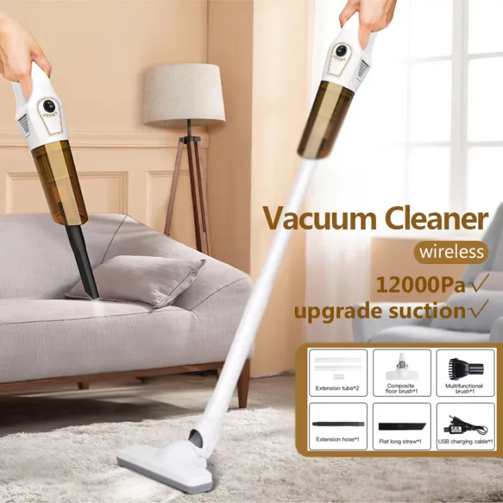 3 in 1 Vacuum Cleaner 12000PA Wireless USB Rechargeable 2000mAh