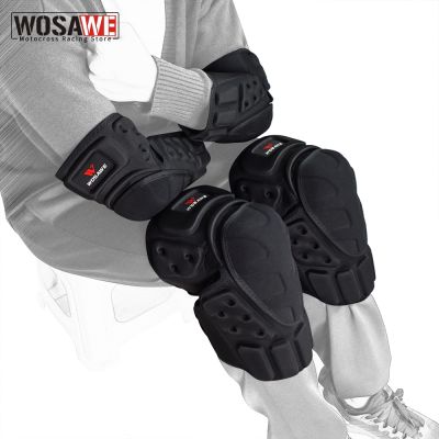 WOSAWE Motorcycle Motocross Knee Pads Elbow Protector Off Road Safety Knee ce Support MTB Ski Racing Sports Protective Gear