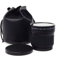 Lightdow เลนส์สำหรับ Nikon ฟิชอาย0.21X 52มม. D700 D300 D200 D90 D70 D3000 D3100 D3200 D5000 D5200 D5100ด้วยเลนส์18-55มม.