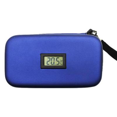 Medicine Cooler for Travel Portable Diabetic Insulated Cooling Bag Real-Time Temperature Monitoring and Lcd Digital Display Organizer Bag with Long-Lasting Insulation gently