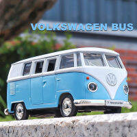 รถ1:36โฟล์คสวาเก้น VW T1รถบัสอัลลอย1963เคอเรตาของเล่นรถเหล็กหล่อสำหรับรถบ้าน