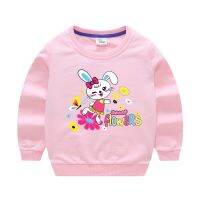 Rabbit Sweatshirt For Kids Boys Girls Long Sleeve Spring Autumn Sweater 2022 New Kids Cute Round Neck Casual Long Sleeve Top 1-8 Yrs ซื้อทันทีเพิ่มลงในรถเข็น