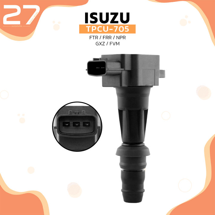 คอยล์จุดระเบิด-isuzu-ftr-frr-npr-gxz-fvm-6hf-ตรงรุ่น-100-tpcu-705-top-performance-japan-คอยล์หัวเทียน-คอยล์ไฟ-อีซูซุ-หกล้อ-สิบล้อ-รถบรรทุก-8-98089596-0