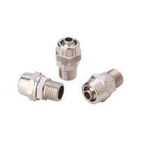 10PCS Quick twist Connector Pneumatic Components PC8 02 Full Copper Nickel plated Locking Straight Through Quick Exhaust Valve